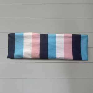 Missguided Striped Bandeau Tube Top Multi-colored Summer Festival Size 6